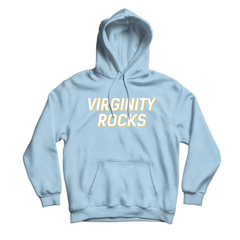 virginity rocks merch hoodie