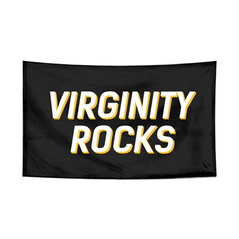virginity rocks wall flag