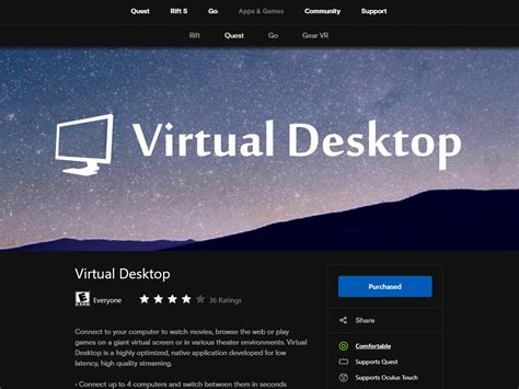 virtual desktop streamer app download