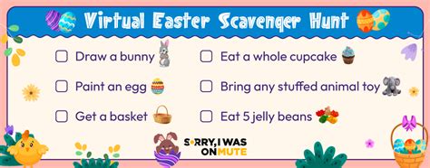 Virtual Easter Scavenger Hunt Ideas