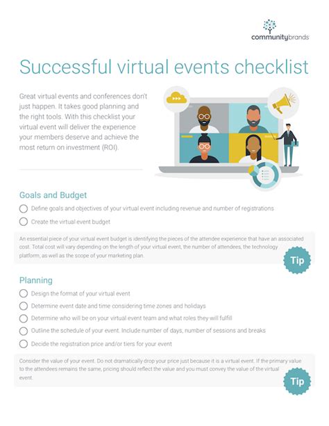 virtual events checklist