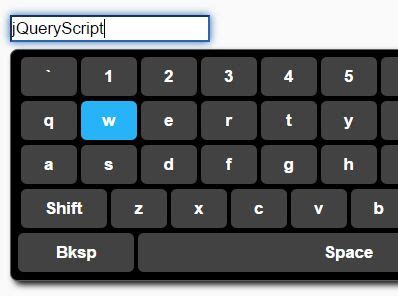 Virtual Keyboard Jquery