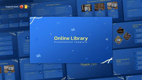 Virtual Library Google Slides Template