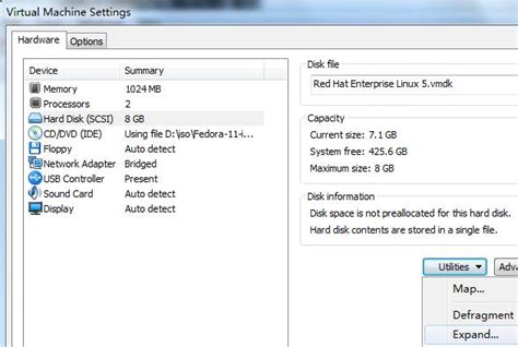 Virtual Machine Expand Disk Space Linux