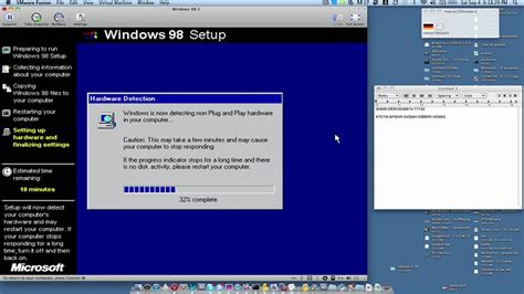 virtual machine windows 98