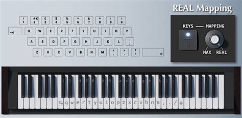 Virtual Piano Key Mapping
