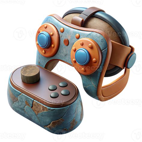 Virtual Reality Headset With Controller