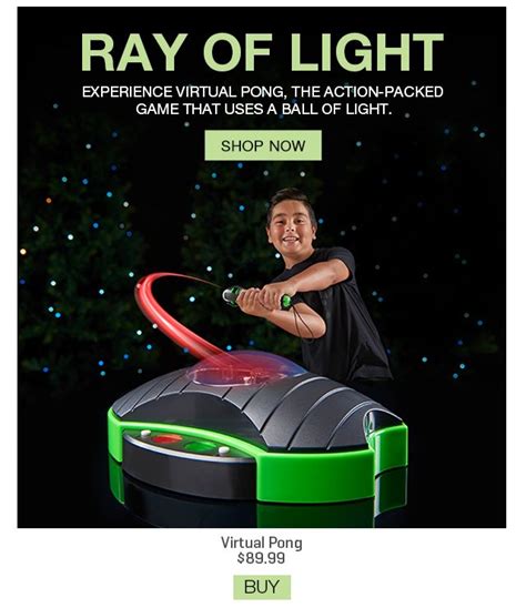 Virtual LED Space Pong 12 Player Sharper Image Game Etsy