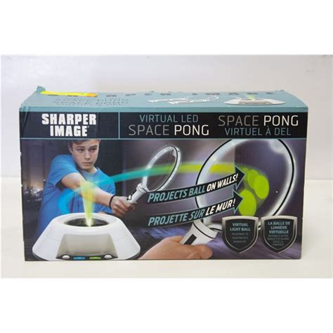 SHARPER IMAGE VIRTUAL PONG SPACE TABLE TENNIS, PreOwned 1919683362