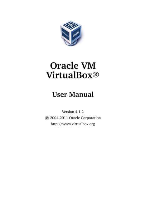 virtualbox user manual pdf