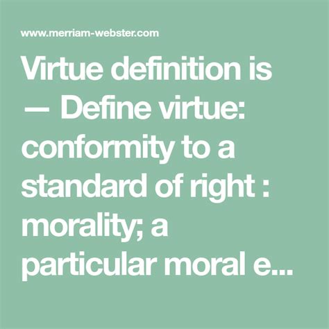 virtue definition oxford