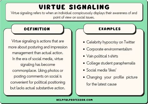 virtue signalling definition