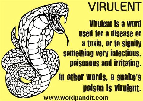 virulent meaning in telugu