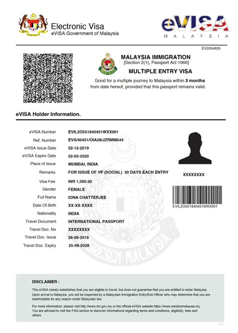 visa application for malaysia