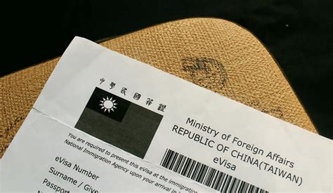 visa for travel to taiwan