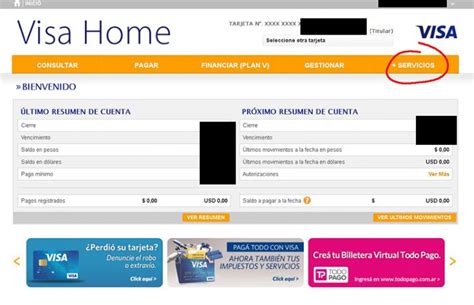 visa home habilitar tarjeta