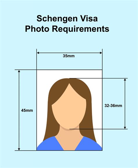 visa passport photo size