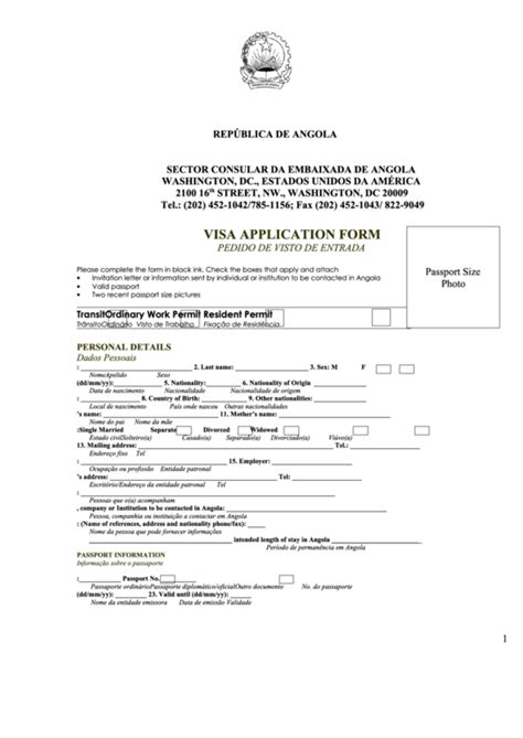 visa request form sme angola