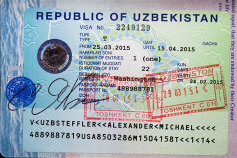 visa to uzbekistan from usa