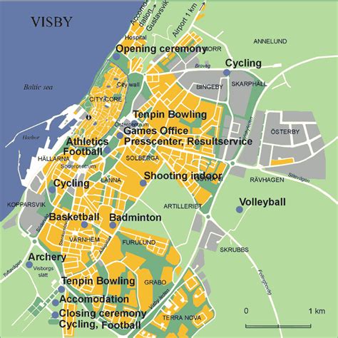 Old map of Visby (Wisby) in 1899. Buy vintage map replica poster print