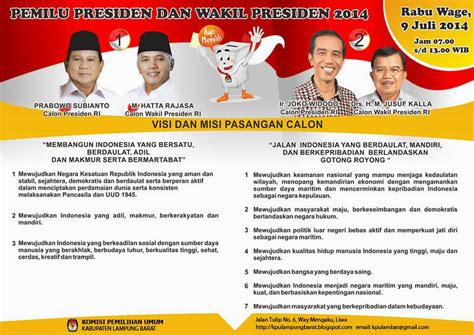 visi dan misi cawapres