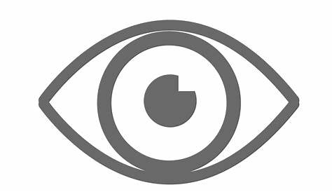 Vision Icon White Eye, Eyesight, Human Organ, Ophthalmology, Optical, Optics