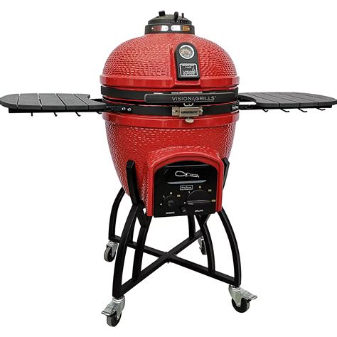 Vision Grills Kamado Pro Ceramic Charcoal Grill with Grill CoverS
