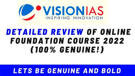 vision ias online coaching review