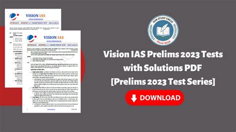 vision ias prelims test series 2023 pdf