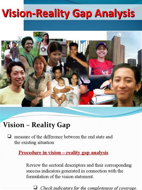 vision reality gap analysis meaning