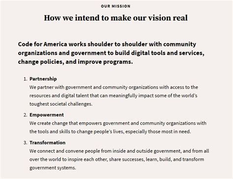 vision statement examples for nonprofits