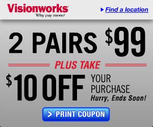 visionworks coupons for glasses