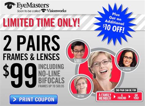 visionworks eye exam coupon