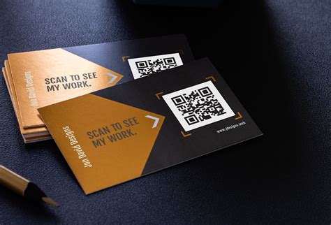 visiting cards with qr code