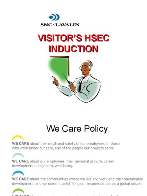 visitors safety induction ppt