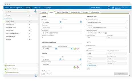 visma payroll logg inn