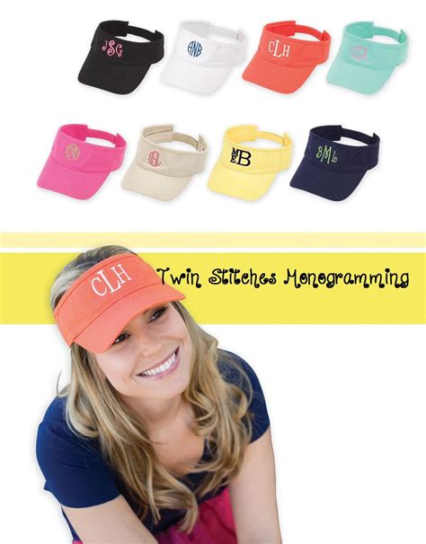 Visor Hats With Monogram