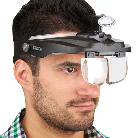 Visor Magnifier With Led Light