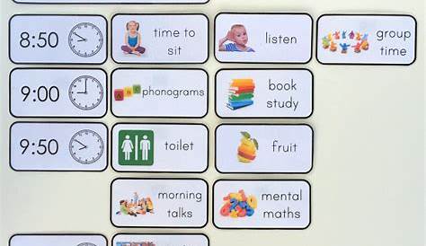 Visual Timetable For Kindergarten - kindergarten, timetable
