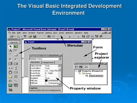 Visual Basic Development Environment