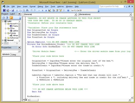 Visual Basic Lab Programs For Bca