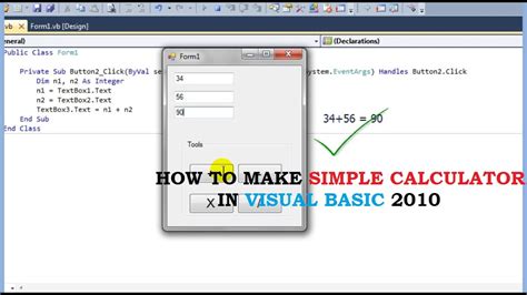 Visual Basic Program For Simple Calculator