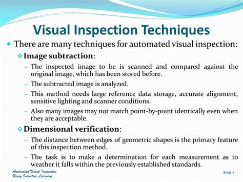 Visual Inspection Method Aba