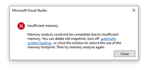 visual memory error