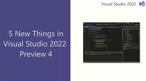 visual studio 2022 preview features