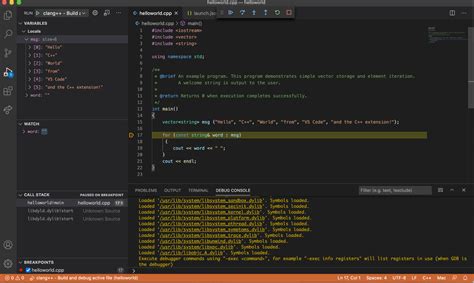 visual studio c code
