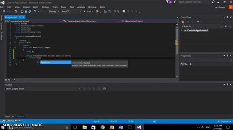 visual studio c console app