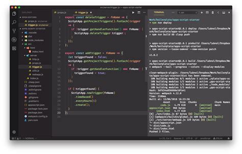 visual studio code apps script