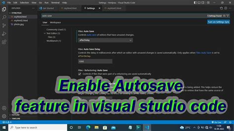 visual studio code auto save before run