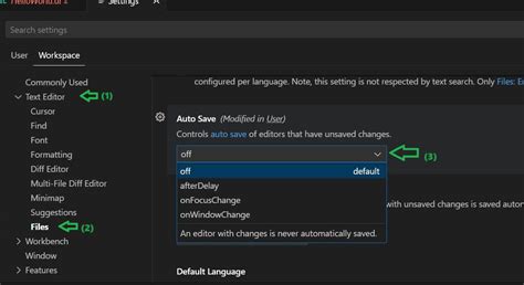 visual studio code auto save location